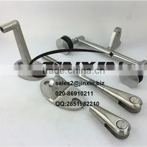 JINXIN High Quality Stainless Steel Glass Canopy Fittings/modern Glass Porch Door Canopy thumbnail-6