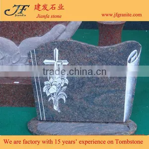 Types Of Small Carved Granite Tombstone With Flower Carving thumbnail-3