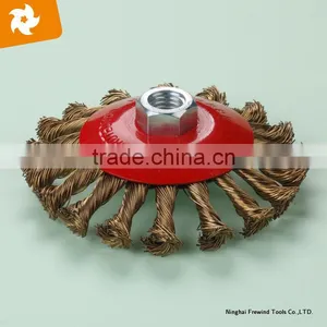 Twist Knot Circular Stainless Steel Wire Bevel Brush Steel Wire Brush thumbnail-1