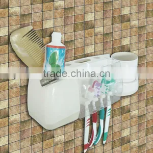 Plastic Toothbrush Holder With Cup thumbnail-1