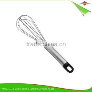 ZY-C1052 9"Food Grade FDA Wholesale Stainless Steel Whisk Eggbeater thumbnail-1