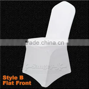 100 PCS Universal White Stretch Polyester Spande Wedding Party Chair Covers for Weddings Banquet Hotel Decoration Decor thumbnail-4
