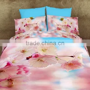 Factory Custom Digital Print New Cotton Fabric Bed Sheet thumbnail-3