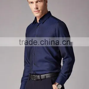 New Design Small Checked Blends Cotton Men Shirt BSL0068 thumbnail-3