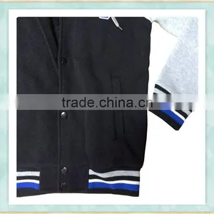 Cheap Factory Price Wholesale Plain American Varsity Jacket thumbnail-3