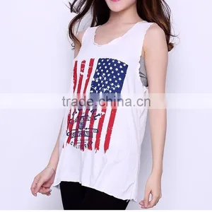 New Style of Women Tank Top, 100% Cotton, Custom Printing thumbnail-1