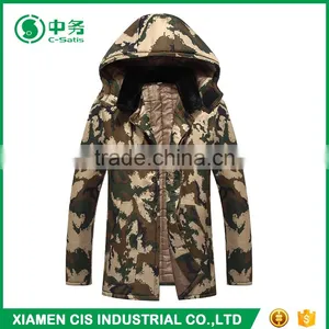 New Arrival Plus Size Long Style Winter Windproof Mens Camo Cotton - Padded Jacket thumbnail-1