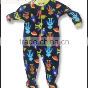 TinaLuLing Brand Baby Leopard Polar Fleece Pajamas Children Footless Pajama thumbnail-3