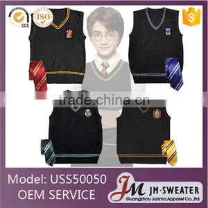 Harry Potter Sweater Cosplay Wool V-Neck Vest Uniform Fancy Dress Xmas Gift thumbnail-1