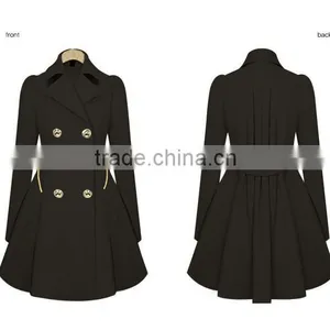 Women's Double Breasted Cinch Trench Coat thumbnail-4