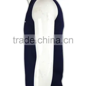 ISO9001/BSCI Manufature Fashionable Navy Blue Oversized Cardigan Vest thumbnail-2