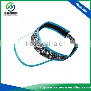 Custom Made Contrast Color Ladies Golf Visor, Hot Sale Sport Caps thumbnail-1