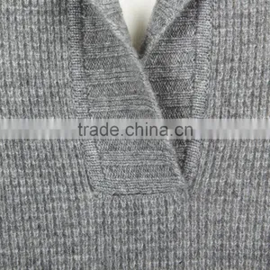 High Quality Comfortable Wearing Grey Colored Women Cashmere Jumper Lounger thumbnail-4