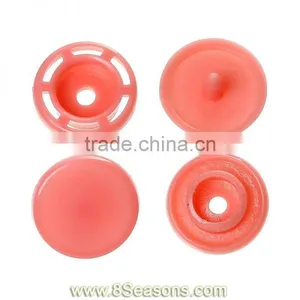 Resin Snap Fastener Set Buttons Scrapbooking Round Orange-Red 11mm x 4mm 12mm x 4mm 12mm x 6mm 12mm x 6mm,300Sets,Bulk thumbnail-1