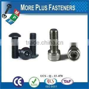 Made in Taiwan 8.8 Grade M8-1.25 x 25mm DIN 912 Hex Drive Class 12.9 Black Oxide Finish Alloy Steel Socket Cap Screw thumbnail-1