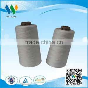 100 PCT Polyester Thread Wholesale Poly Sewing Thread With Raw White Color 40S/2 thumbnail-2