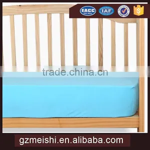 China Suppliers 100% Cotton Fabric Elastic Fitted Sheet for Baby thumbnail-1