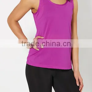 Fitness Apparel Rose Red Blank Plain Custom Sports Singlets thumbnail-2