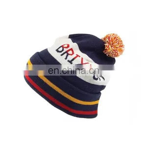 Pom Custom Embroidery Beanie thumbnail-1