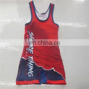 2017 Custom Tank Top Men Wrestling Singlet thumbnail-1