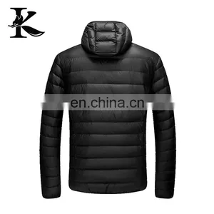 Unisex Lightweight Nylon Shell Down Jacket With Warmer Hood thumbnail-6