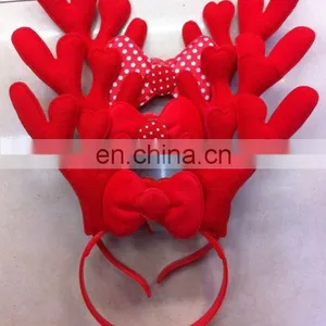 LHW-102 LED Antler Headband Red Led Party Headband thumbnail-1