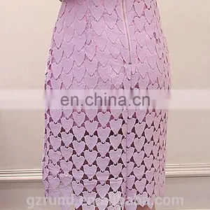 Latest Fashion High Waist Lace Heart Sweetly Skirt Mini Sexy Girl Night Club thumbnail-3