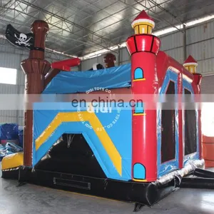 Wholesale Inflatable Pirate Ship Jumping Bouncer Combo thumbnail-3