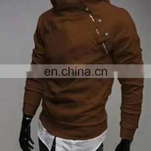 Fashion Mens Slim Fit Designed Hooded Sweatshirt Jumper Top Jacket Coats Hoodies thumbnail-4