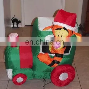 120cm Tiger in Green Train Chinese Christmas Ornament Decorations Home Hot Toys for Christmas 2017 thumbnail-1