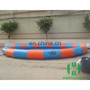 HI Round Blue & Red Inflatable Swimming Pool, Commercial Inflatable Pool for Water Walking Ball,Bumper Boat thumbnail-6