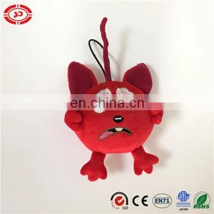 Red All Head Freaking Emotion Stuffed Tiny Plush Keychain thumbnail-2