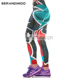 Wholesale Sexy Gym Fitness Custom Printing Sport Women Leggings Yoga Pants thumbnail-2