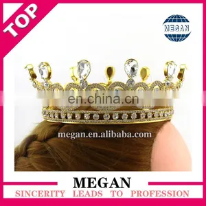 High Quality Rhinestone Crown Wedding Cake Topper Wedding Crown thumbnail-3