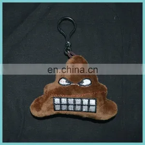 New Developed 6 Designs of Plush Poo Emoji Carabiner Keychain thumbnail-5