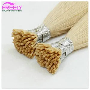 20 Inch 100Strands Stick Remy I-tip Human Hair Extensions Pre Bonded Hair Extensions 50 Grams per Strand 0.5gram thumbnail-1