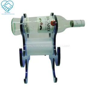Retail Advertising Recyclable Cardboard Corrugated Paper Wine Display Rack thumbnail-4