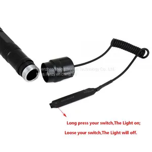 3t6 Flashlight Remote Control Tail Cap Tail Switch LED Torch Tactical Flashlamp Dedicated Pressure Switch thumbnail-2