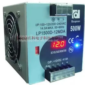 LP1500D-12MDA/500W12V41.6A REIGNPOWER SWITHING POWER SUPPLY DIN RAIL DISPLAY thumbnail-1
