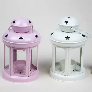 Portable Metal Hanging Lantern Iron Art Star Candle Lamp for Festival/Christmas Decoration thumbnail-3