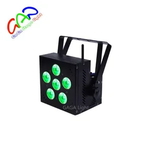 Multifunctional 6in1 Rgbwauv 6*18w Flat With Great Price Plastic Wireless and Battery Powered Par Led Light thumbnail-3