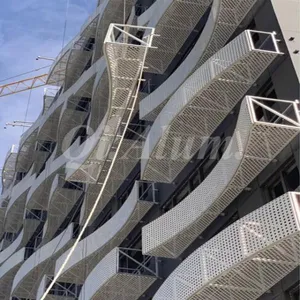 Aluminum Mashrabiya Hole Punching Sheet PPG Paint Aluminum Decorative Sheet thumbnail-4