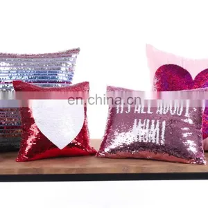 Christmas Mermaid Sequin Throw Wholesale Pillow Cases With Elk Pattern Cushion Cover Decor thumbnail-1