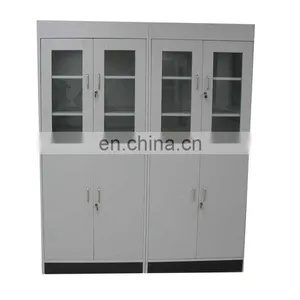 Large Pharmacy Medicine Cabinet Cabinet Floor Standing Pharmacy Medicine Cabinet With Aluminum And Wood thumbnail-1