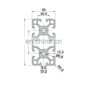 SHENGXIN 4080 Black 6000 Series T-slot Aluminum Profile thumbnail-2