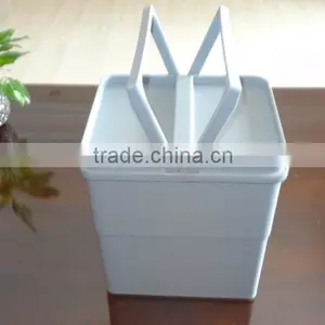 17L Plastic Trash Can With Lid and Handle, Waste Bin, Garbage Can thumbnail-4