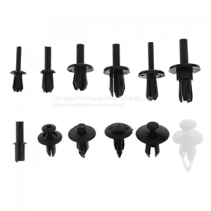 HE09 350PCS Black Car Universal Bumper Fixed Clamp Push Type Fasteners thumbnail-3