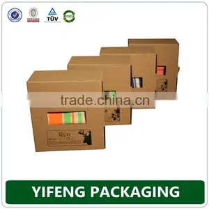 High Quality Kraft Cardboard Paper Stockings Packing Box With Window thumbnail-3