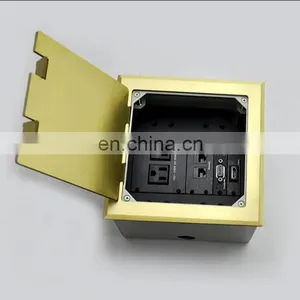 Conference Floor Box Flush Mount Cable Outlet Socket thumbnail-1