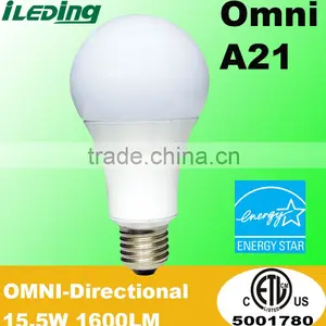 UL ETL 1600LM 300 Degree Dimmable A21 Led Bulb thumbnail-1